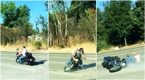 Watch Biker Gets Into Horrible Accident After He Rides Too Fast Video