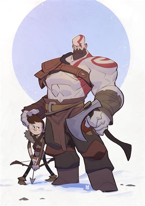 God Of War Kratos By Maxgrecke Cartoon Character Design God Of War