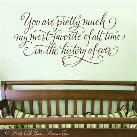 Romantic Wall Decal You Are Pretty Much My Most Favorite Of Etsy