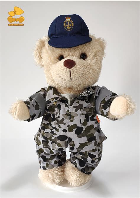 Great australian gift ideas, gift grapevine gift. 2020 35cm Joints Rotatable Australia Military Teddy Bear ...