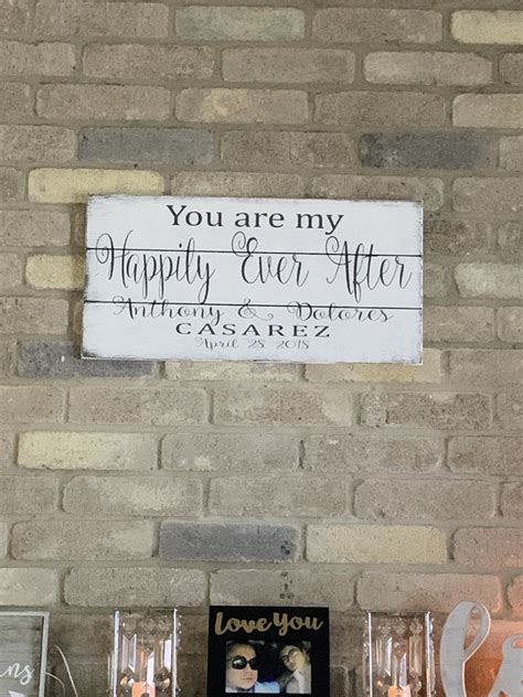 You Are My Happily Ever After Wood Sign Rusticly Inspired Signs