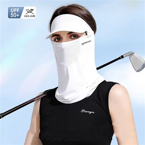 Sunscreen Mask Headscarf Women S Outdoor Golf Sports Sun Hats Cover The Whole Face Neck