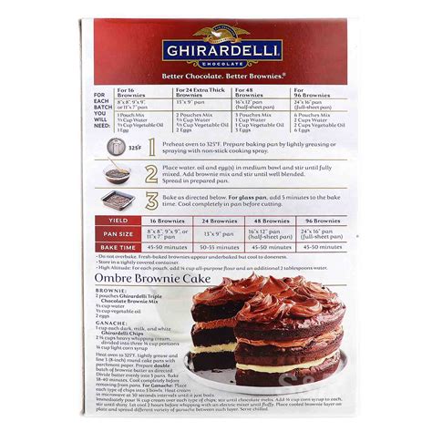 Ghirardelli Triple Chocolate Premium Brownie Mix 34kg