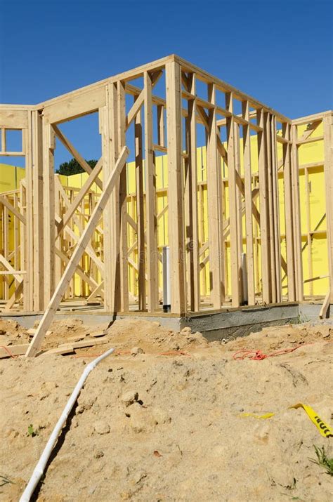 Active Residential Construction Site Stock Photo Image Of Lumber