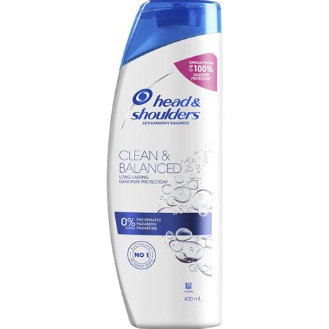 Head And Shoulders Clean And Balanced Anti Dandruff Shampoo For Clean Scalp 400ml Woolworths