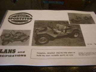 Have Dune Buggy Frame Plans For Sale The Plans Are A Four