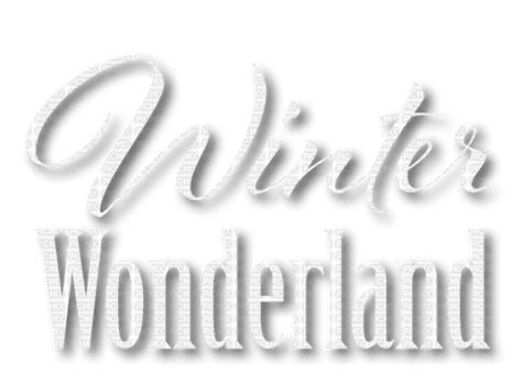 Winter Wonderlandtextvictoriabea Png Gratuit Picmix