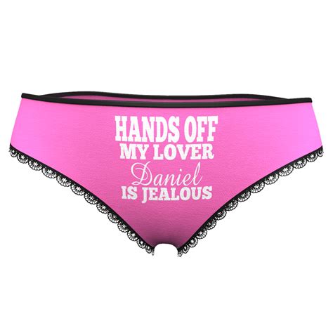 women s custom name panties hands off my lover is jealous put your name on boxer