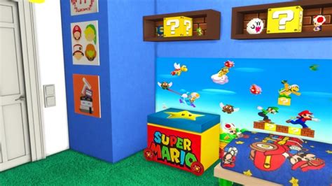 Top produit super mario bedroom decor pas cher sur aliexpress france ! OPPOSITE TWINS BEDROOM MARIO at MODELSIMS4 » Sims 4 Updates