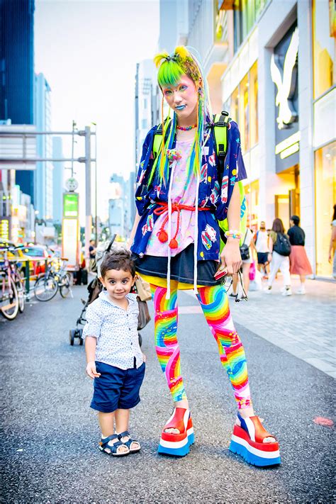 Wear a mask, wash your hands, stay safe. Colorful & Kawaii 6%DOKIDOKI Fashion On The Street in ...