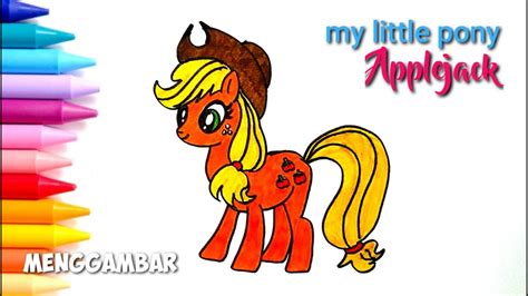 Mewarnai gambar keluarga kuda poni ebook anak. Applejack || Menggambar dan mewarnai kuda poni / my little ...