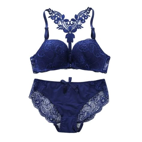 Lolita Underwear Women Lace Embroidery Bra Sets With Panties Sexy Intimates Lingerie Set