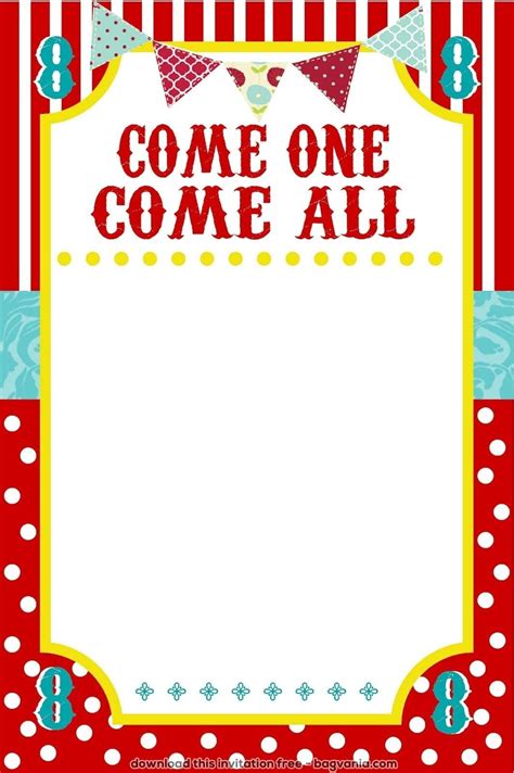 Ticket Party Invitation Template Free