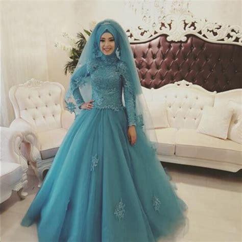 Abiye Gece Elbisesi Turkish Bridal Wedding Dress Hijab Custom Islamic