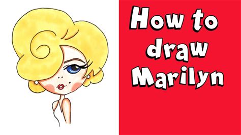 How To Draw Marilyn Monroe Step By Step Drawing Tutorial For Kids
