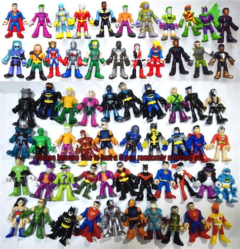 Lot Of 5 Pics Imaginext Random Select Dc Super Hero Loose Action Figure Toy Free Shipping In