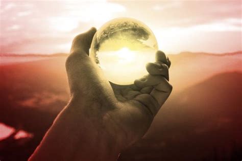 Predictionpredict The Futurecrystal Ballhand Holding Crystal Ballby