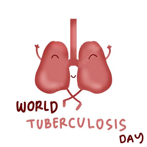 Día Mundial De La Tuberculosis Con Personaje De Dibujos Animados Png