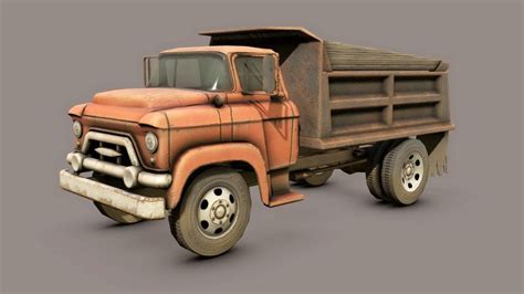 Old Dump Truck 3d Model Blender Files Free Download Modeling 51059 On