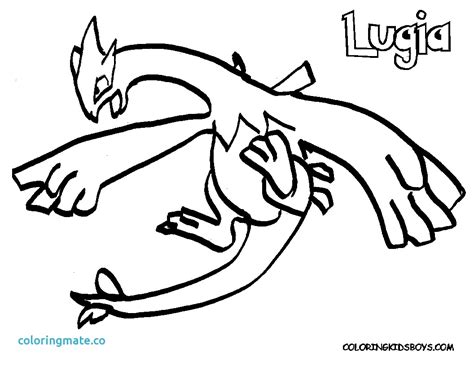 Pokemon Coloring Pages Lugia At Free Printable