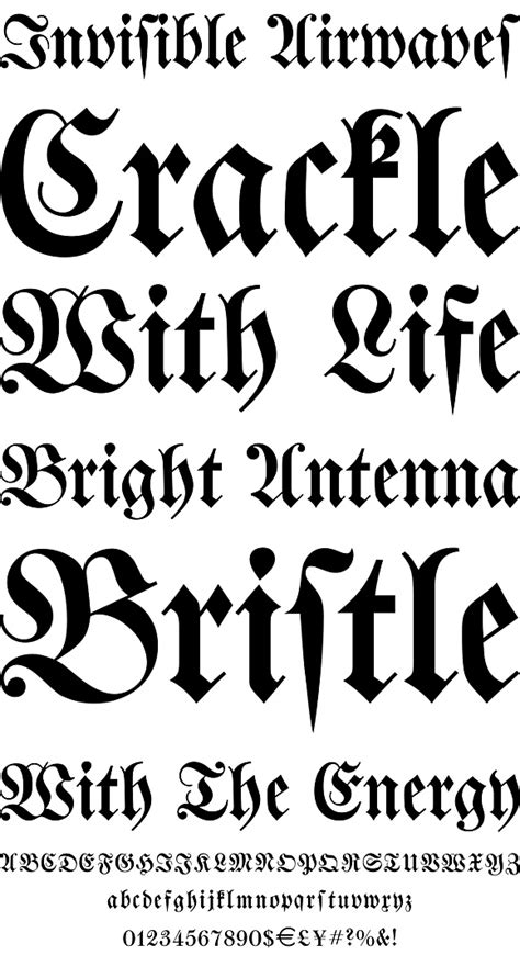 Walbaum Fraktur Desktop Font T1117 Youworkforthem Gothic Fonts