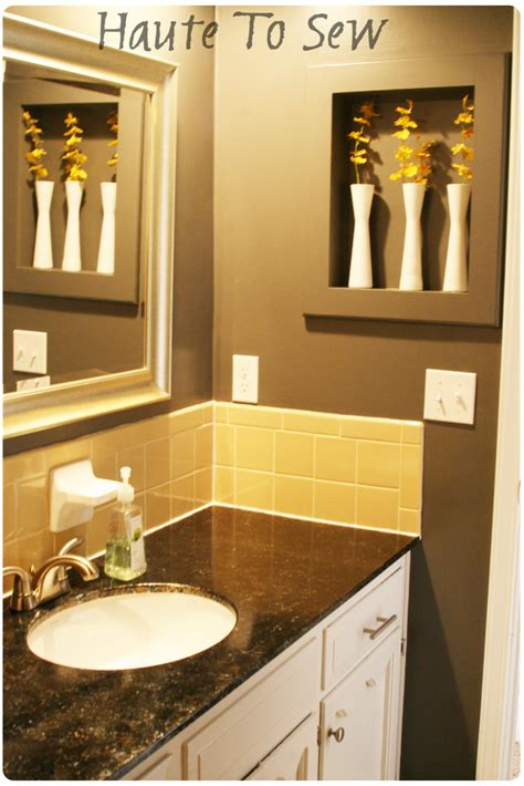 Bathroom Makeover Yellow And Gray Color Scheme Remodelaholic Yellow