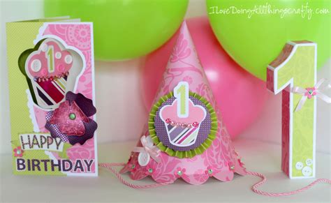 I Love Doing All Things Crafty Olivias 1st Bday Party Paper Goodies