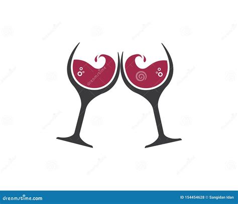 Wine Glass Logo Icon Vector Illustration Design Stock Vector Illustration Of Stamp Menu