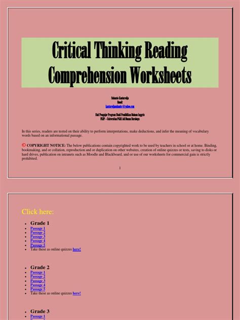 Food is the fuel that helps keep the amazing machine running. Critical Thinking Reading Comprehension Worksheets ...