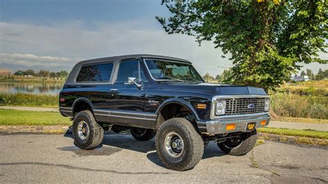 1972 Chevy K5 Blazer With A Corvette V8 And Harley Davidson Paint Is An