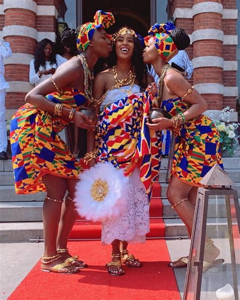 This Ghanaian Brides Traditional Wedding Dress Is As Vibrant As Youd