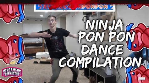 Ninja Pon Pon Fortnite Dance Compilation 1 Youtube