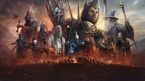 1600x900 Resolution The Lord Of The Rings Rise To War Gaming Poster