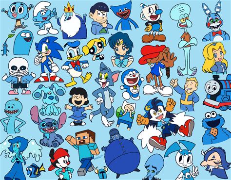 Blue Characters By Domesticmaid On Deviantart