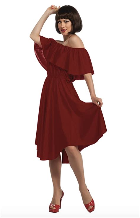 Buy Cher Red Dress Costume In Stock
