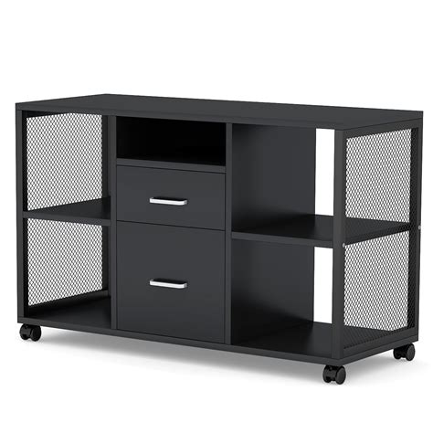 Buy Tribesigns 2 Drawer Wood File Cabinet Mobile Lateral Filing