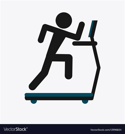 Fitness Design Gym Icon Flat Royalty Free Vector Image