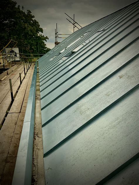 New Natural Zinc Roof Concealed Gutter Detail Gnr Projects