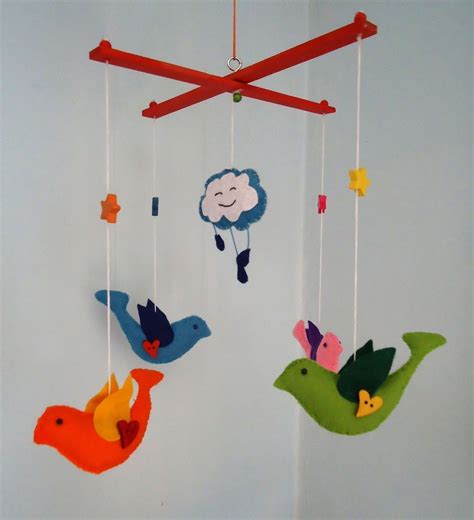 Felt Bird Baby Mobile · A Mobile · Needlework On Cut Out Keep