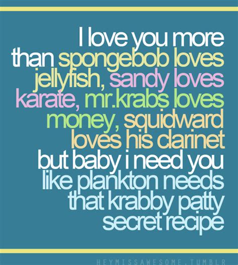 Love Quotes From Spongebob Quotesgram