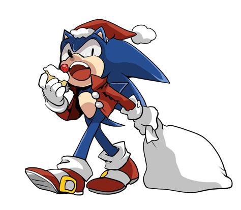 Sonic Eating And Getting Ready For Christmas Sonic Video Game Design