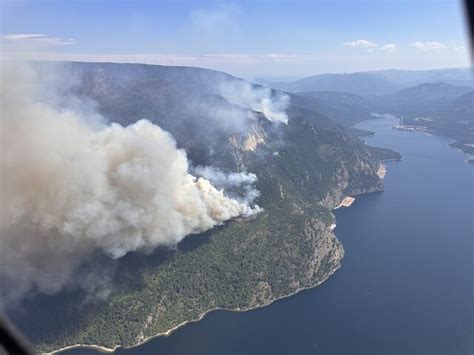 Evacuation Orders Issued Due To Bush Creek East Wildfire Salmon Arm
