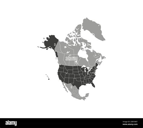 North America Map North America Vector Map Images