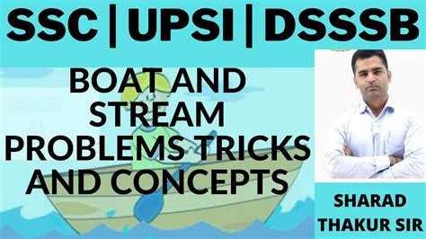 Boat And Stream Problems Tricks And Concepts For Ssc Cgl Chsl Cpo