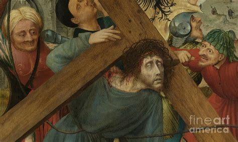 Christ Carrying The Cross Detail Painting By Quentin Massys