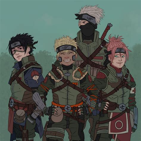 Mesknoxx Character Design Exercise Featuring Team 7 Wallpaper