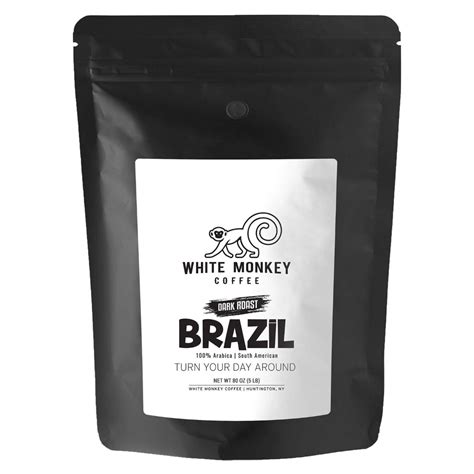 Maybe you would like to learn more about one of these? White Monkey Dark Roast is a single origin Brazilian bean and offered by amazon in a $35 5 lb ...