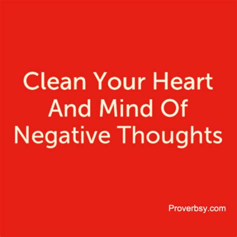 Clean Your Heart And Mind Proverbsy