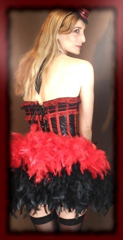 Queen Of Hearts Burlesque Outfit Corset Costume Red Black Etsy