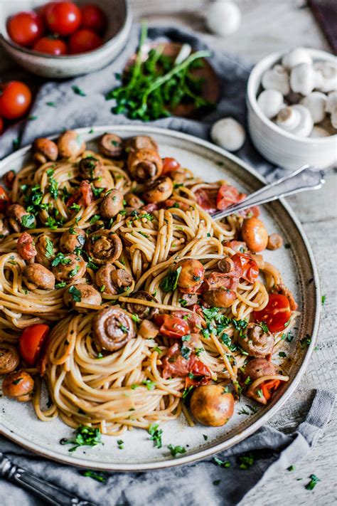 Baby Tomato Mushroom Pasta Simple Recipe For One Delicious And